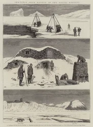 北極圏の自然からのスケッチ